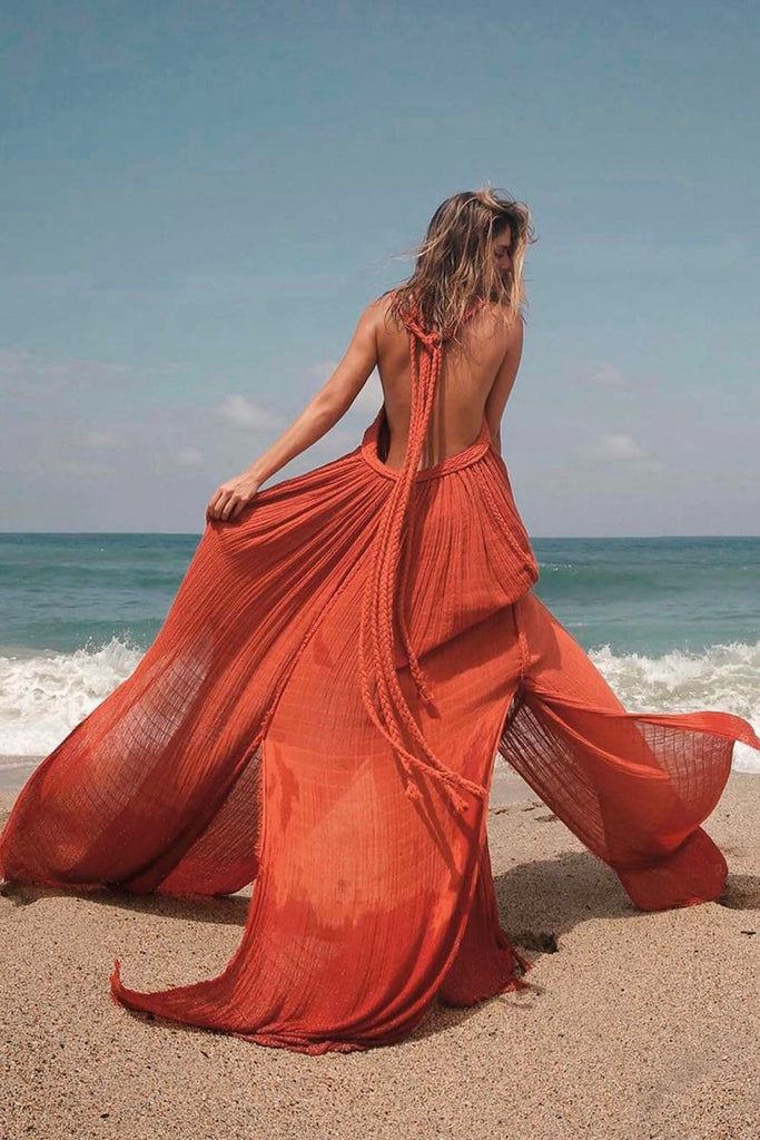 Venus Gown Handmade Luxury Resortwear | Kasia Kulenty One Size / Selva Venus Gown Handmade Luxury Resortwear | Kasia Kulenty One Size / Selva